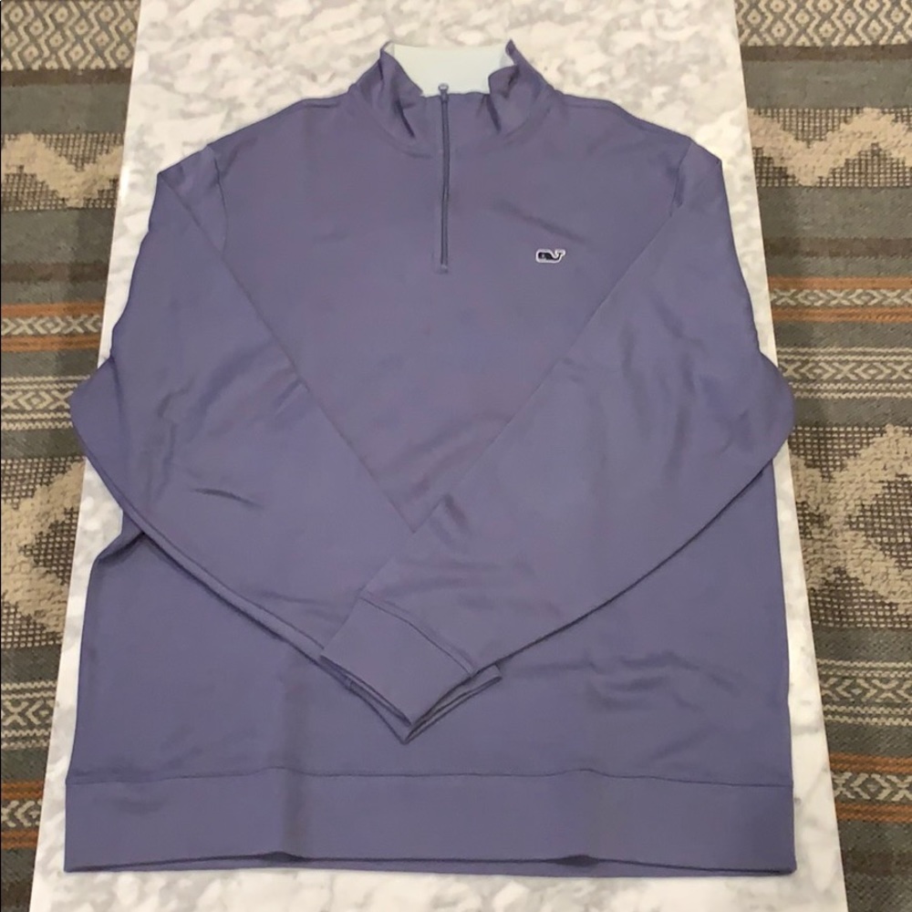 Vineyard Vines Lavender Half-Zip Pullover, Large
